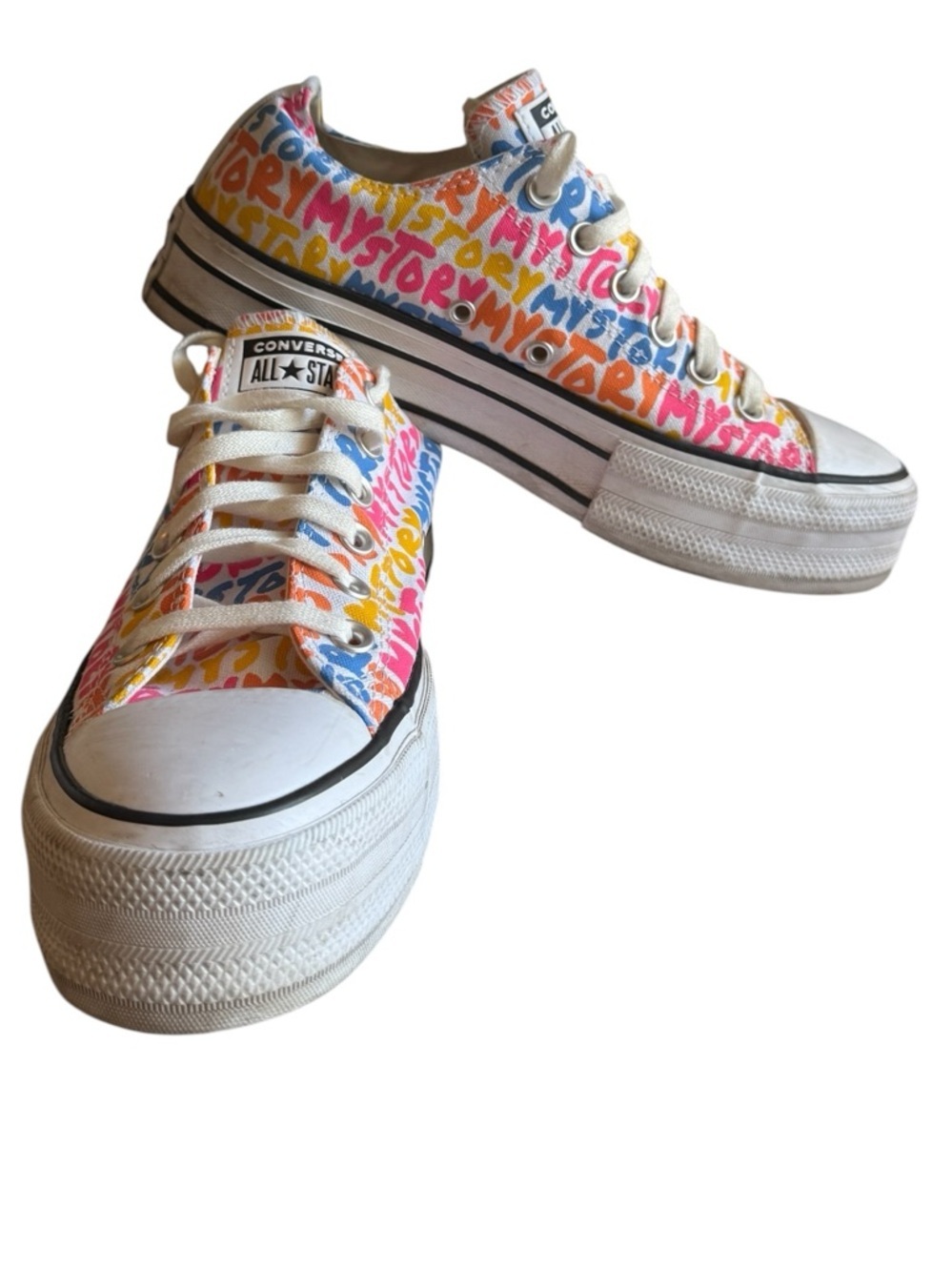 Converse Chuck Taylor All Star Platform Low 'My Story' Women’s US Size 8